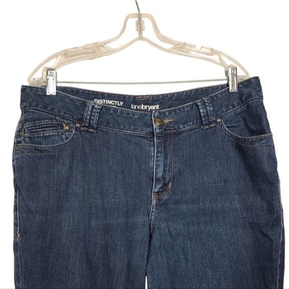 Lane Bryant Distinctly Boot Blue Jeans 16 Petite - Picture 2 of 7